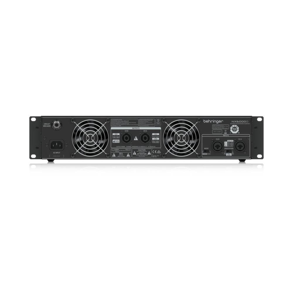 BEHRINGER NX6000 UltraLightweight 3000W ClassD Power Amplifier with